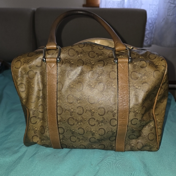 Celine Brown Travel Bag with Leather Accents - Picture 3 of 13